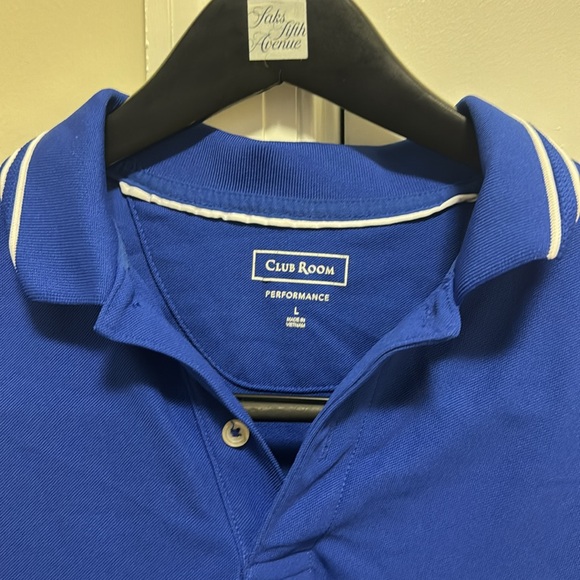 Club Room Blue Golf Polo US Men L - Picture 2 of 4